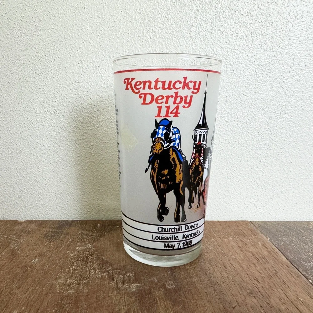 1988‎ Kentucky Derby Churchill Downs Horse Race Collectible Mint Julep Glass